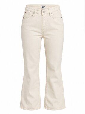Aritzia Sunday Best Cream Flare Jeans Size 8